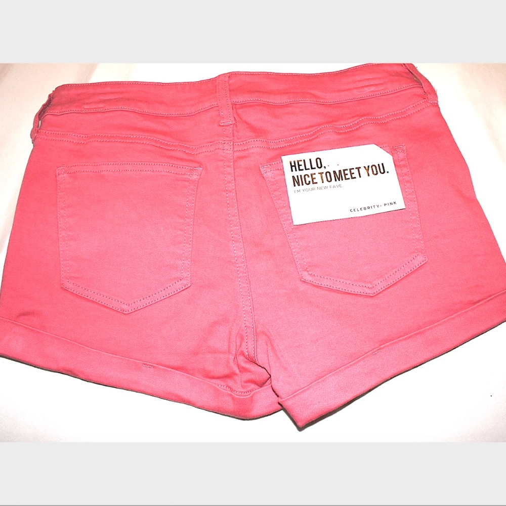 Celebrity Pink Lipstick Cuffed Shorts 1, 3, 7, 11, 13, or 15 - Picture 4 of 8